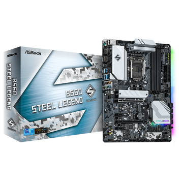 დედა დაფა ASRock B560 STEEL LEGEND, 128GB, DDR4 4800MHz, HDMI, DisplayPort