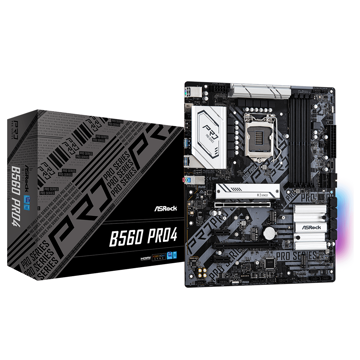 დედა დაფა ASRock B560 PRO4, DDR4 4800MHz, HDMI, DisplayPort, Intel Gigabit LAN