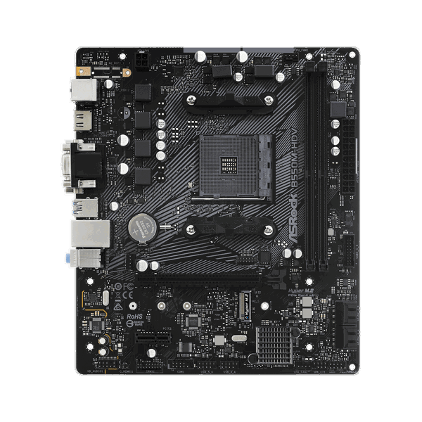 დედა დაფა ASRock B550M-HDV, DDR4 4733+ (OC), HDMI, DVI-D, D-Sub, Gigabit LAN