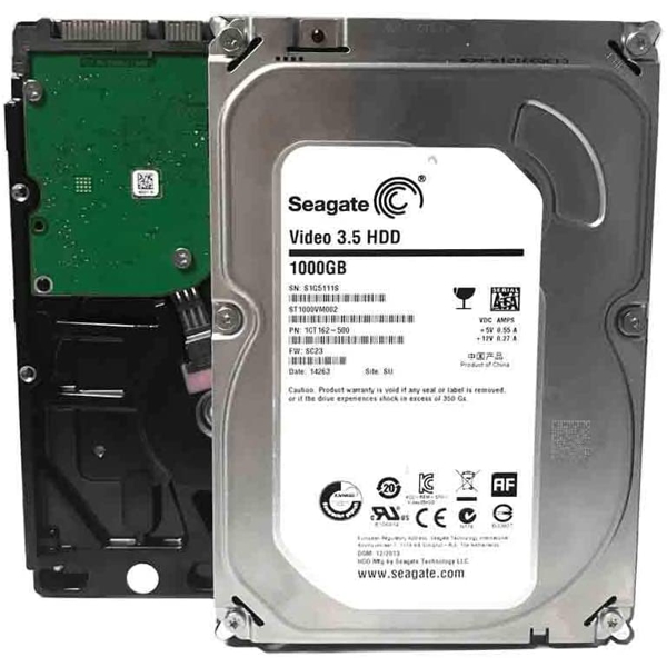 მყარი დისკი Seagate ST1000VM002, 1TB, HDD, Video 3.5" SATA Internal Hard Drive