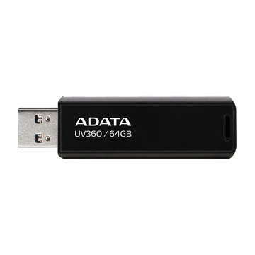 USB ფლეშ მეხსიერება Adata  UV360, 64GB, USB 3.2 Flash Drive, Black