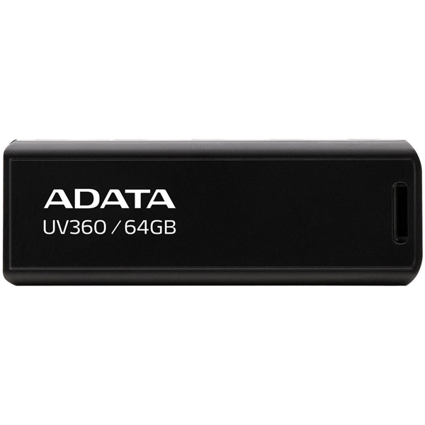 USB ფლეშ მეხსიერება Adata  UV360, 64GB, USB 3.2 Flash Drive, Black