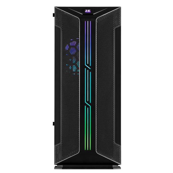 2E GH1 HUNTER, Mid-Tower, ARGB, Gaming PC Case, Black