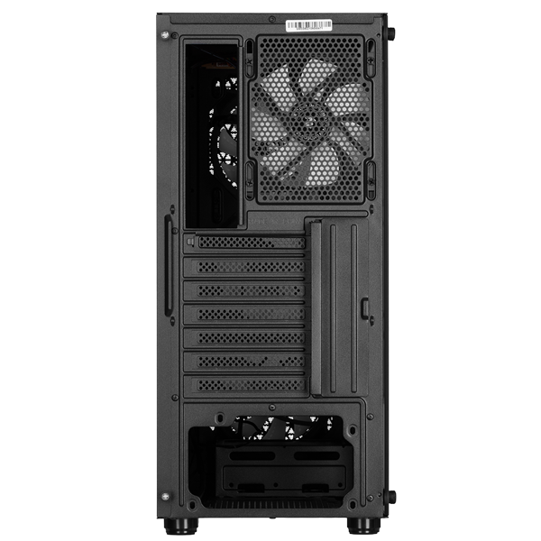 ქეისი 2E G338 HEXAGON, Mid-Tower, ARGB, Gaming PC Case, Black