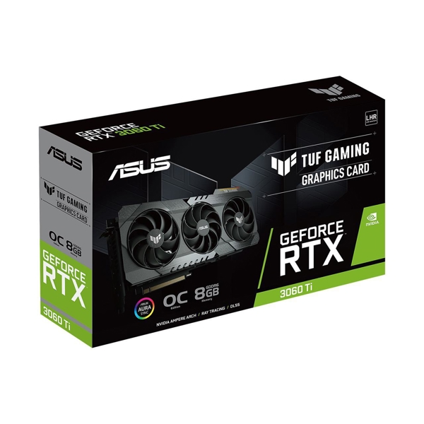 ვიდეო დაფა Asus TUF Gaming GeForce RTX 3060 Ti V2 OC, 8GB, GDDR6, 256Bit, 2xHDMI, 3xDPort