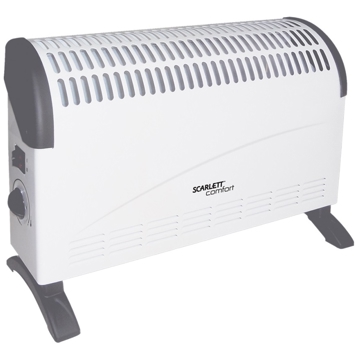 ელექტრო გამათბობელი Scarlett SCA H VER1 2000 Electric Convector 24m², 2000W, White