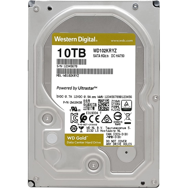 მყარი დისკი Western Digital WD102KRYZ, 10TB, 3.5", SATA 3.0 Hard Drive