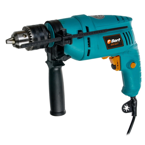 ბურღი Bort BSM-500-P, 500W, 13mm, 3000rpm Percussion Drill