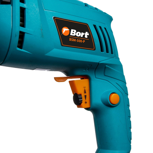 ბურღი Bort BSM-500-P, 500W, 13mm, 3000rpm Percussion Drill