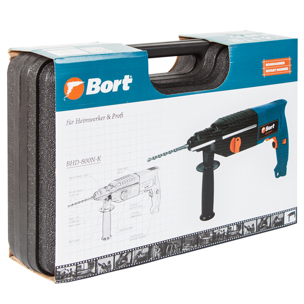 პერფორატორი Bort BHD-800N-K, 800W, 4850b/m, Hammer Drill 