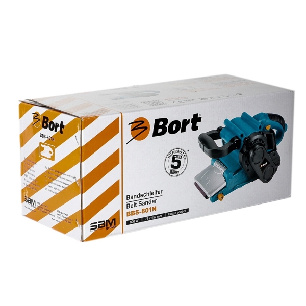 ლენტური სახეხი Bort BBS-801N, 800W, Belt Sander With Dust Bag