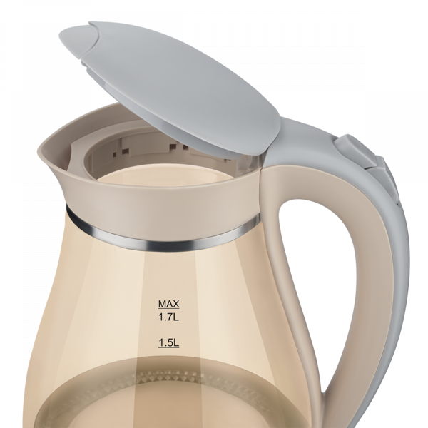 ელექტრო ჩაიდანი Scarlett SC-EK27G83, 2200W, 1.7L, Electric kettle, Beige 