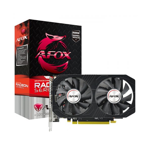 ვიდეო დაფა Afox Radeon RX 550, 4GB, GDDR5, 128Bit, HDMI, DVI, DisplayPort