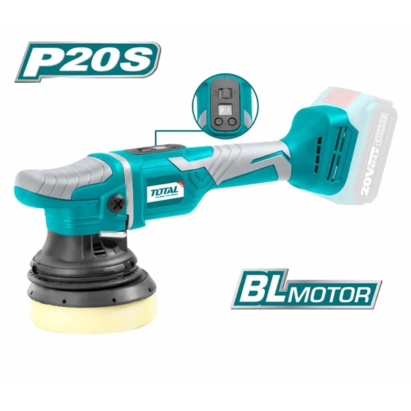 Total TAPLI2002, 20V, 2000-4800Rpm, Cordless Brushless Polisher