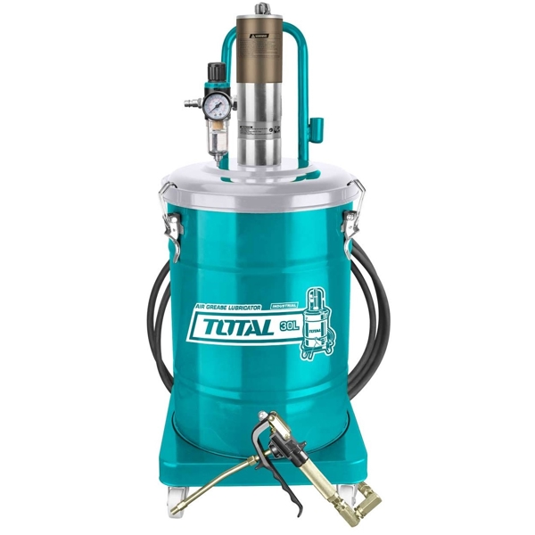 პნევმატიკური საპოხი Total THT118302 Air Grease Lubricator 30L, 800g/min, Blue