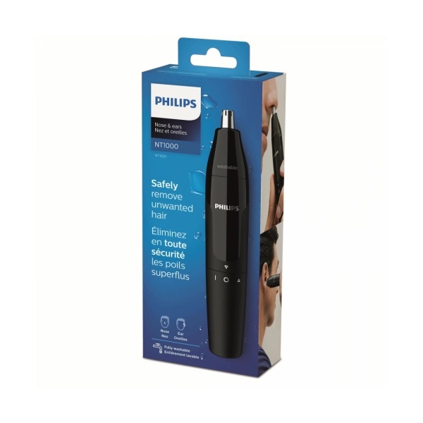 ტრიმერი Philips NT1620/15, Wet/Dry, For Nose And Ears, Black