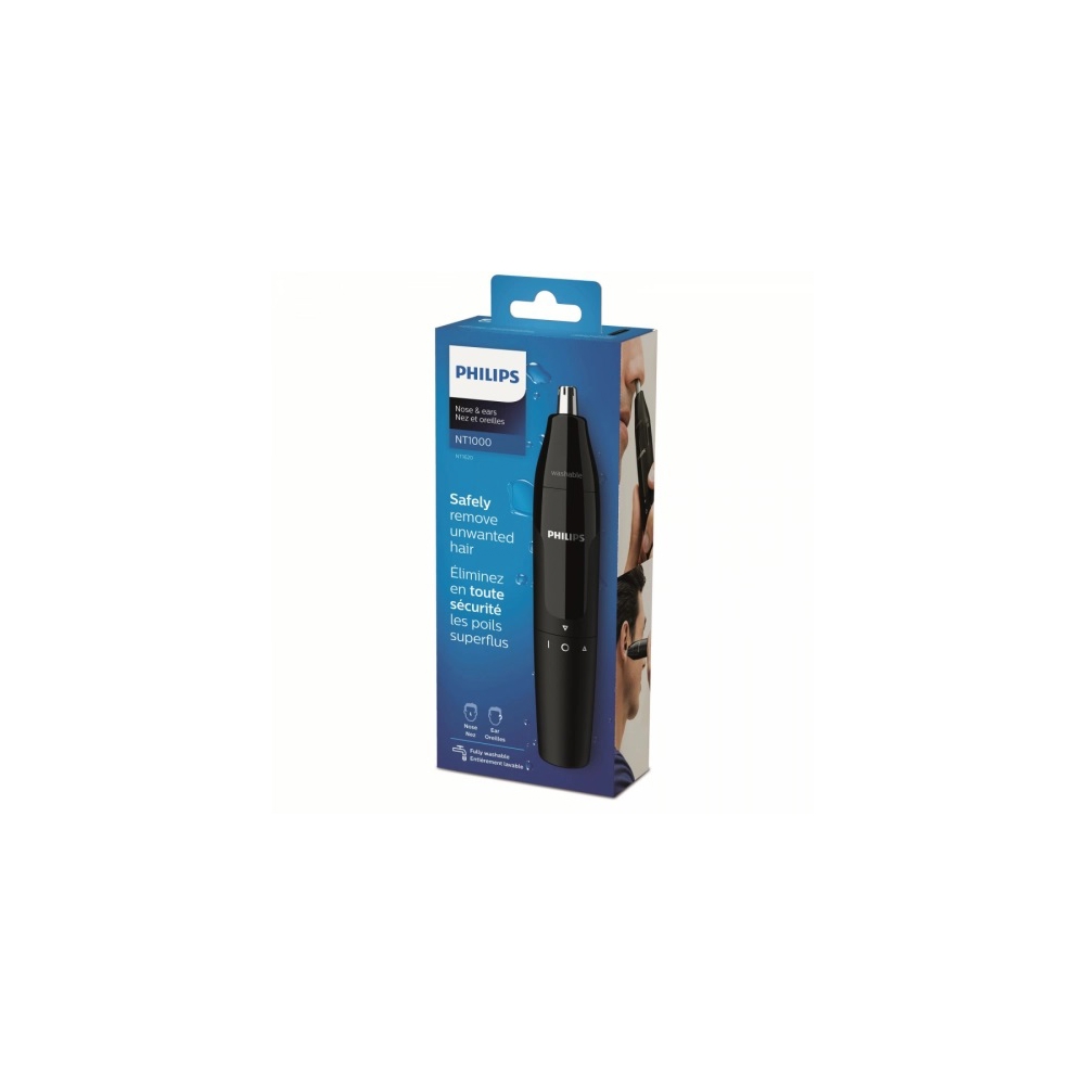 ტრიმერი Philips NT1620/15, Wet/Dry, For Nose And Ears, Black