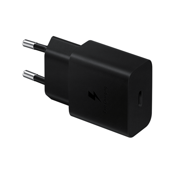 მობილურის დამტენი Samsung EP-T1510XBEGRU USB Type-C Charger + Cable 15W  Black