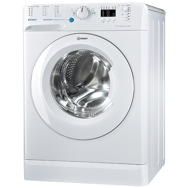 სარეცხი მანქანა Indesit BWSA61253WEU 6Kg, A+++, 1200Rpm, White