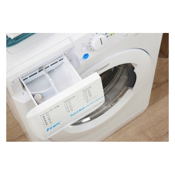 სარეცხი მანქანა Indesit BWSA61253WEU 6Kg, A+++, 1200Rpm, White