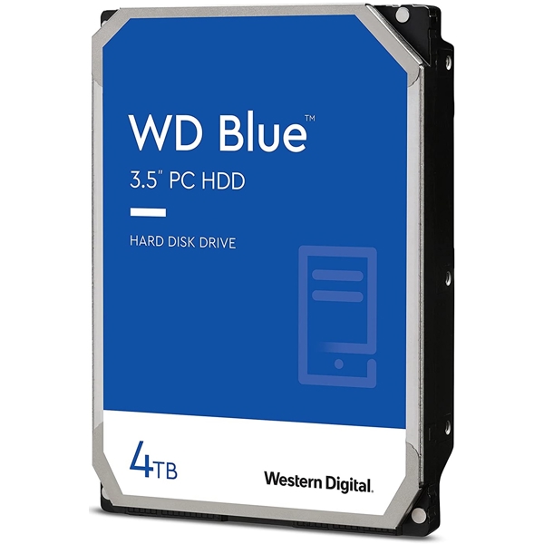 მყარი დისკი Western Digital WD40EZAZ PC Desktop Hard Drive 3.5", SATA 3.0, 4TB, 5400RPM, 256MB, Blue