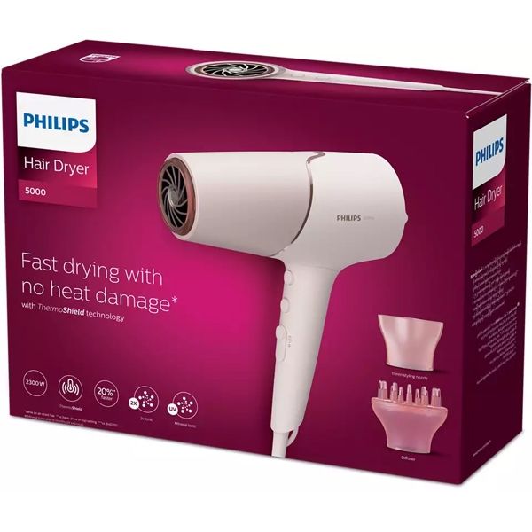 Philips BHD530/00, 2300W, Hair Dryer,  Pearl Peach