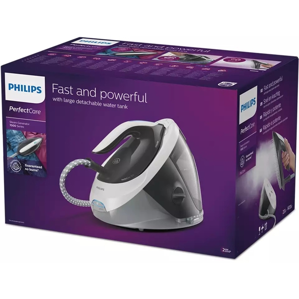 ორთქლის უთო Philips PSG7014/10, 2100W, 1800ml, Steam Generator, White/Black