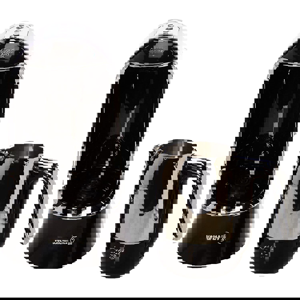 ყავის აპარატი Korkmaz A862-01 Aqua, 700W, 1.2L, Coffee Machine, Black