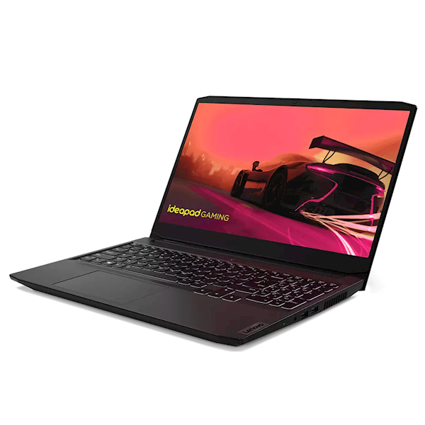 ნოუთბუქი Lenovo 82K200HHRE Gaming 3, 15.6", Ryzen 5-5600H, 16GB, 512GB SSD, RTX3050, Black