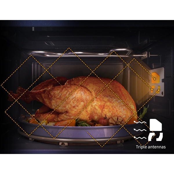 მიკროტალღური ღუმელი Samsung MS20A7013AL/BW, 20L, 850W, Built-in Microwave Oven