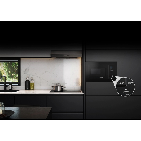 მიკროტალღური ღუმელი Samsung MS20A7013AL/BW, 20L, 850W, Built-in Microwave Oven