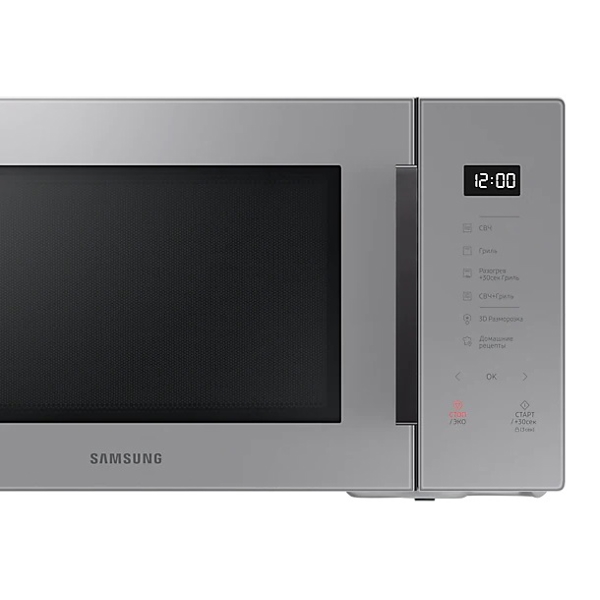 მიკროტალღური ღუმელი Samsung MG30T5018AG/BW, 30L, 900W, Microwave Oven With Grill, Gray