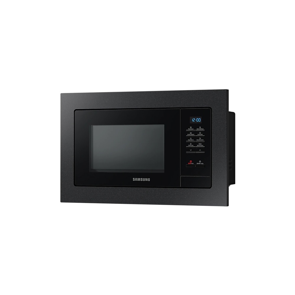 მიკროტალღური ღუმელი Samsung MS23A7013AB/BW, 23L, 800W, Built-in Microwave Oven, Black