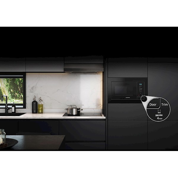 მიკროტალღური ღუმელი Samsung MS23A7013AL/BW, 23L, 800W, Built-in Microwave Oven