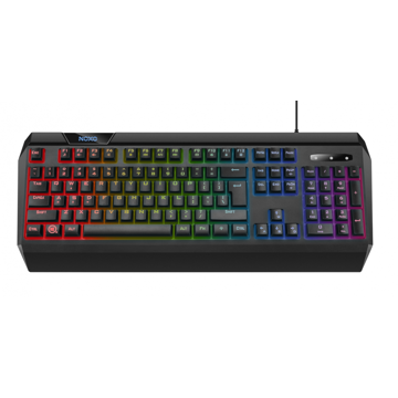 კლავიატურა Noxo Origin, Wired, RGB, USB, Gaming keyboard, Black