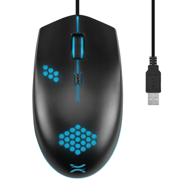 მაუსი Noxo Thoon, Wired, USB, Gaming Mouse, Black