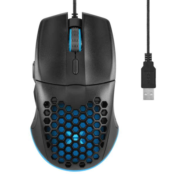 მაუსი Noxo Blaze, Wired, USB, Gaming Mouse, Black