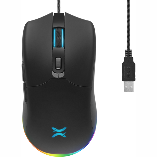 მაუსი Noxo Dawnlight, Wired, USB, Gaming Mouse, Black