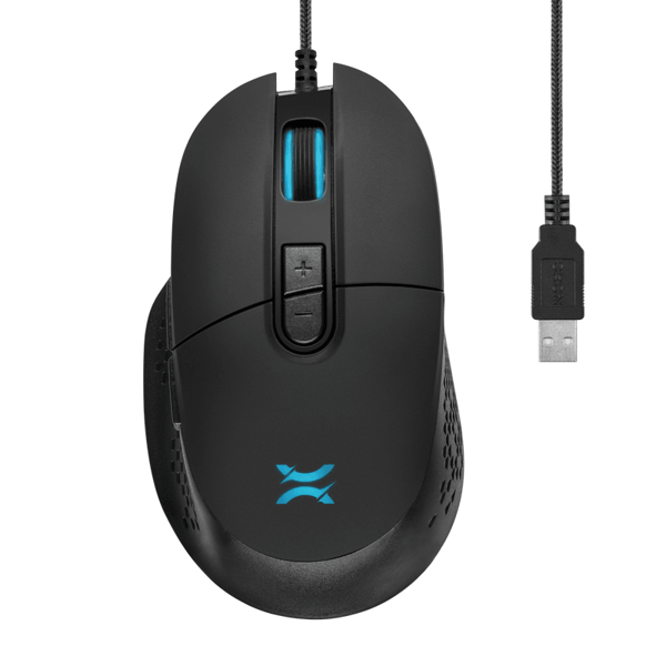 მაუსი Noxo Turmoil, Wired, USB, Gaming mouse, Black