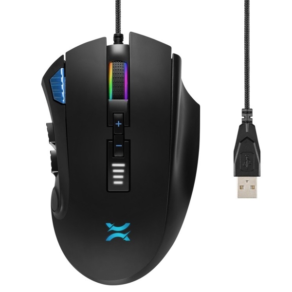 მაუსი Noxo Nightmare, Wired, USB, Gaming mouse, Black