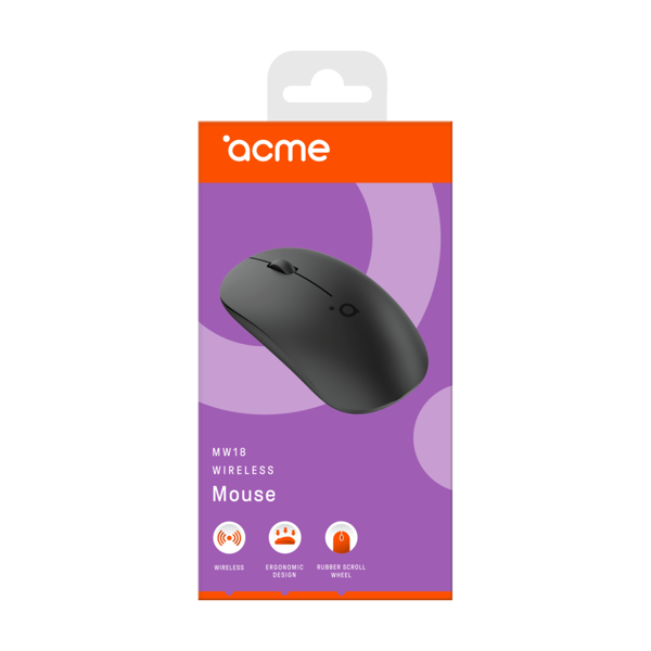 მაუსი Acme MW18 Wireless Mouse, Black