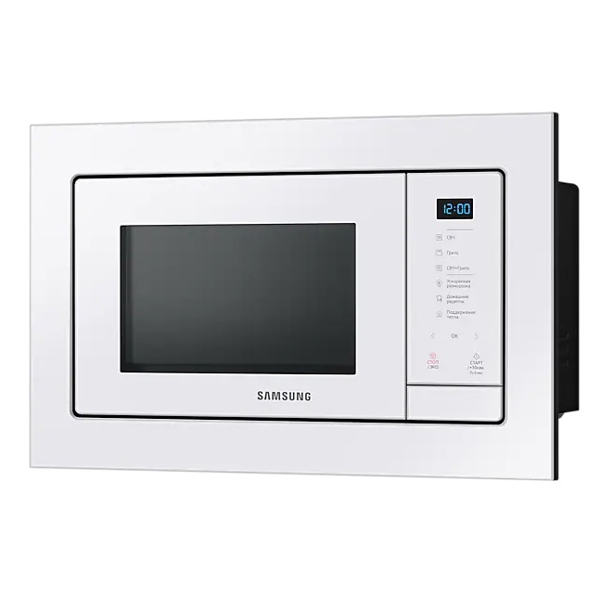 მიკროტალღური ღუმელი Samsung MG23A7118AW/BW, 23L, 800W, Built-in Microwave Oven With Grill