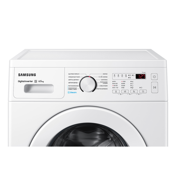 სარეცხი მანქანა Samsung WW65A4S00EE/LP, 6.5KG, A+++, 1000Rpm, 75Db, Washing Machine, White