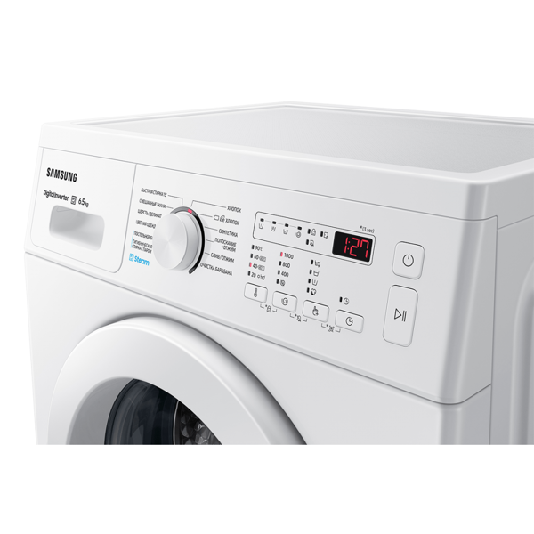 სარეცხი მანქანა Samsung WW65A4S00EE/LP, 6.5KG, A+++, 1000Rpm, 75Db, Washing Machine, White