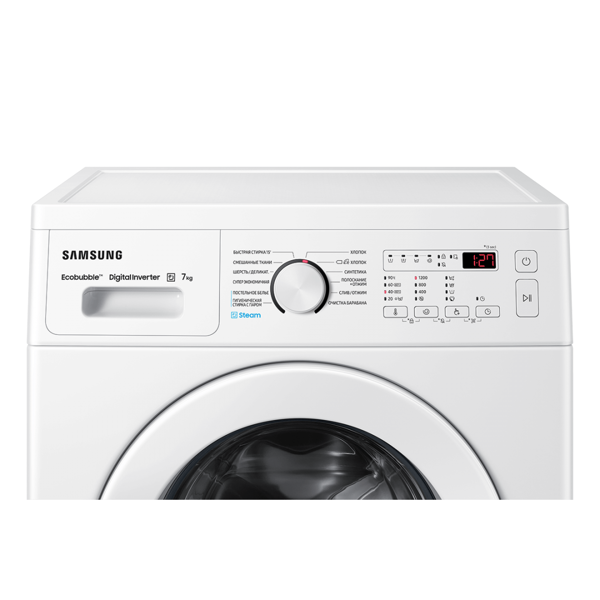 სარეცხი მანქანა Samsung WW70A4S21EE/LP, 7KG, A+++, 1200Rpm, 75Db, Washing Machine, White