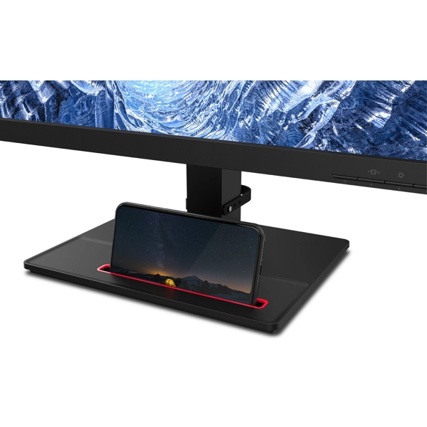 მონიტორი Lenovo 61F0GAT1EU ThinkVision T24h-20 23.8" WQHD, IPS, HDMI, DP, USB-C, 4 x USB-A, Black