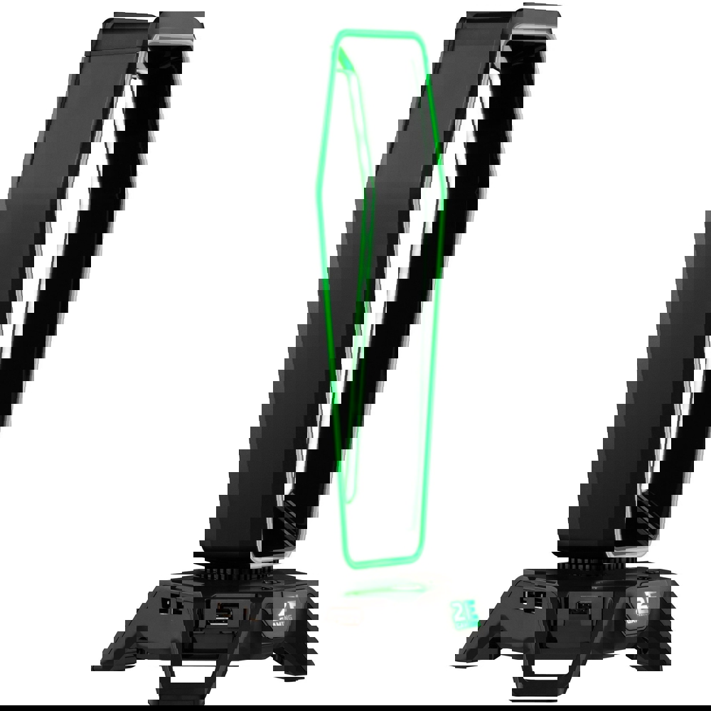 ყურსასმენის სადგამი 2E 2E-GST330UB Gaming 3in1 GST330 Headset Stand, RGB, USB, Black