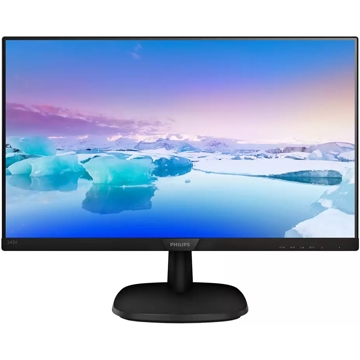 მონიტორი Philips 243V7QDSB/00 23.8" FHD, LCD, IPS, VGA, HDMI, DVI, Black