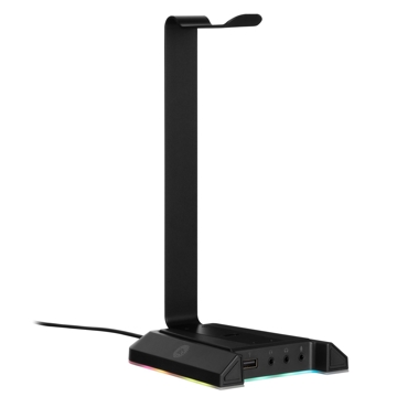 ყურსასმენის სადგამი 2E 2E-GST320UB Gaming 3in1 GST320 Headset Stand, RGB, USB, Black