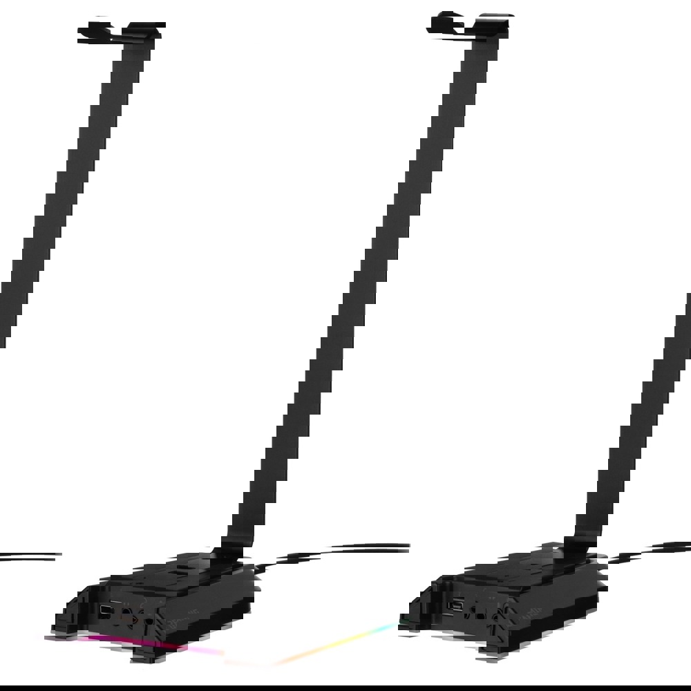 ყურსასმენის სადგამი 2E 2E-GST320UB Gaming 3in1 GST320 Headset Stand, RGB, USB, Black